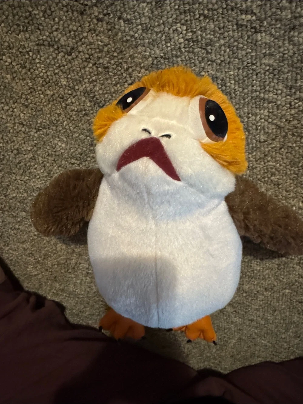 Star Wars Plush White, Brown & Orange Soft Porg